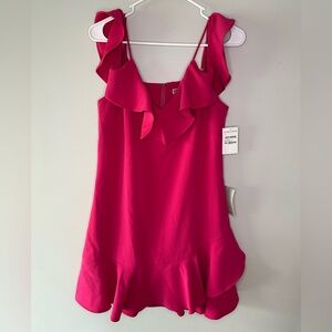 Chelsea28 Pink Ruffle Dress